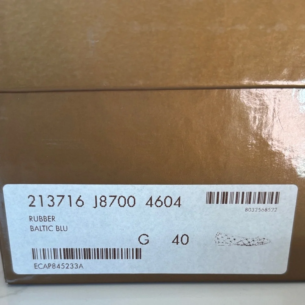 Authentic Gucci Teal GG  Rubber Jelly Ballet Flats EU 40 (US 9.5–10) NIB - Picture 15 of 16